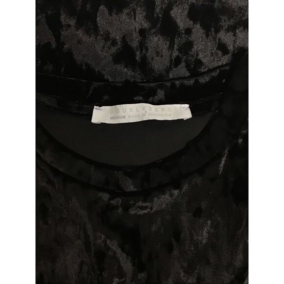 Double Zero Black Shirt‎ Dress Women's Size Medium - Picture 4 of 4